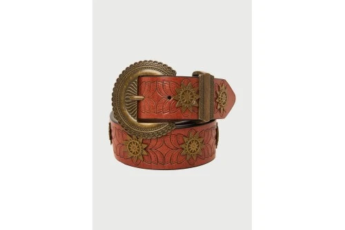 Funky Buddha Ζώνη Casual (FBL013-169-10-BROWN)
