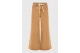 Funky Buddha Wide Leg Γυναικείο Παντελόνι Τζιν Καφέ