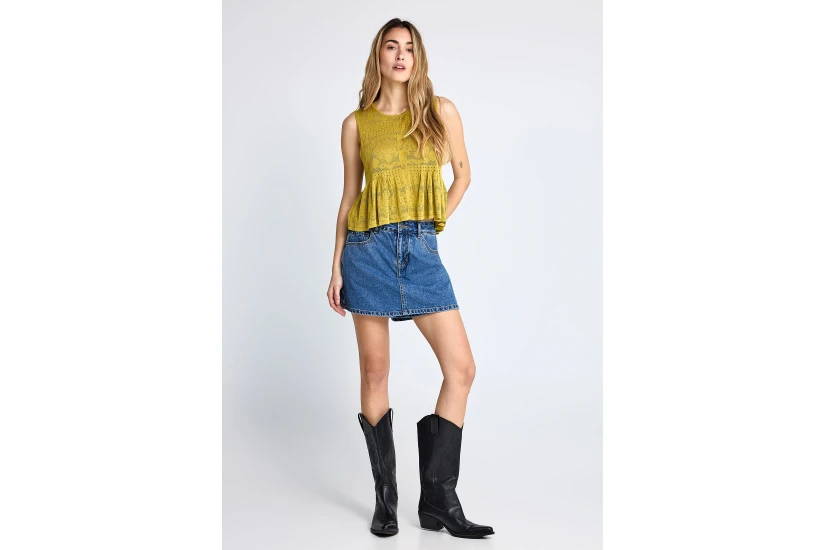 Funky Buddha Γυναικείο Τζιν Skort