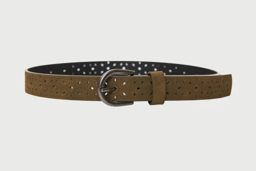 Funky Buddha Eco-Leather Ζώνη Casual (FBL013-436-10-BEIGE)