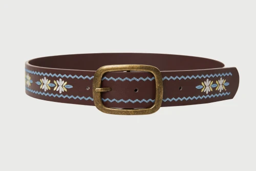 Funky Buddha Eco-Leather Ζώνη Casual (FBL013-445-10-DK-BROWN)