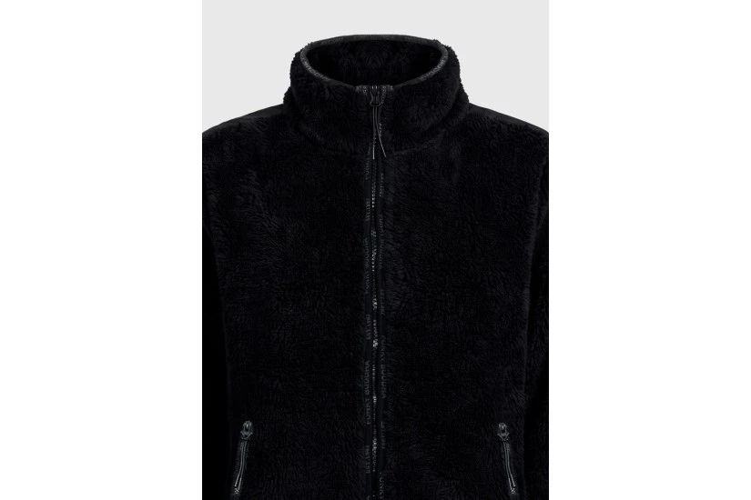 Funky Buddha Relaxed Fit Ζακέτα Fleece Γυναικεία (FBL014-107-06-BLACK)