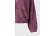 Funky Buddha Fleece Γυναικεία Μακρυμάνικη Cropped Μπλούζα με Φερμουάρ Μωβ