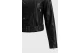Funky Buddha Faux Leather Biker Μπουφάν Δερματίνη Γυναικείο (FBL014-139-01-BLACK)