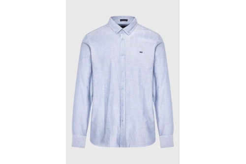 Funky Buddha The Essentials Oxford Πουκάμισο Μακρυμάνικο Ανδρικό (FBM012-001-05-IMPERIAL-PURPLE-)