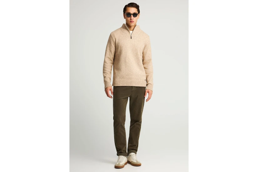 Funky Buddha Ανδρικό Κοτλέ Παντελόνι Chino Χακί