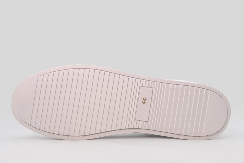 Funky Buddha Ανδρικά Δερμάτινα Sneakers Καφέ, Λευκά