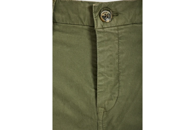 Funky Buddha The Essentials Ανδρικό Παντελόνι Chino Χακί
