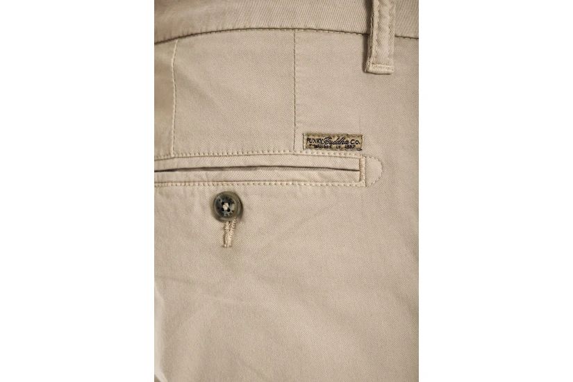 Funky Buddha The Essentials Ανδρικό Παντελόνι Chino Εκρού