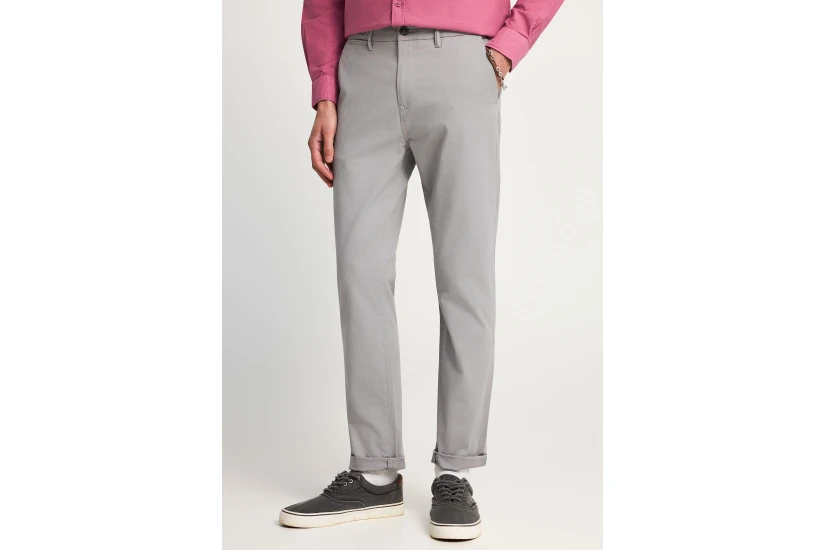 Funky Buddha The Essentials Ανδρικό Παντελόνι Chino Γκρι