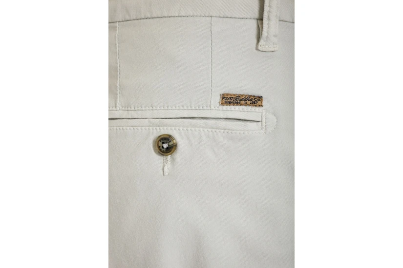 Funky Buddha The Essentials Ανδρικό Παντελόνι Chino Γκρι Ανοιχτό