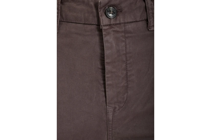 Funky Buddha The Essentials Ανδρικό Παντελόνι Chino Καφέ