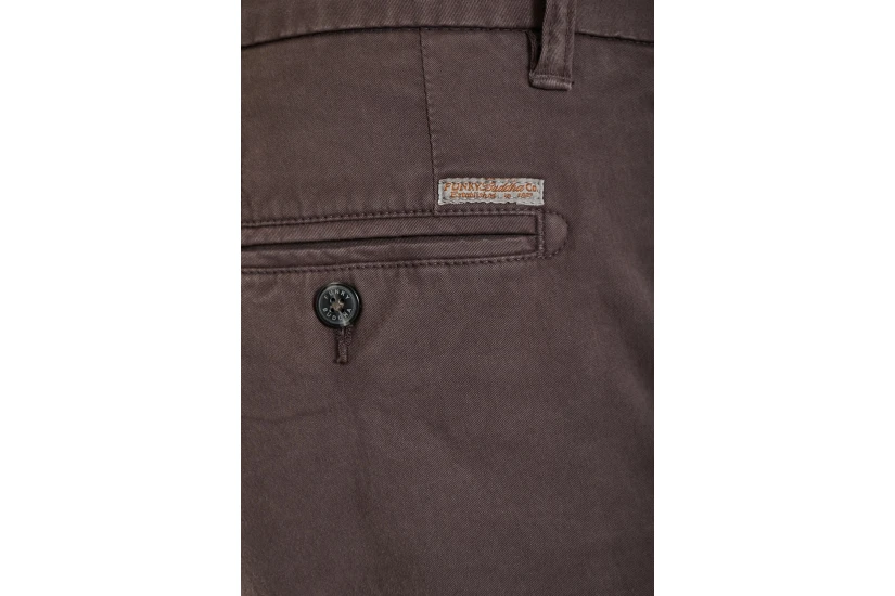 Funky Buddha The Essentials Ανδρικό Παντελόνι Chino Καφέ