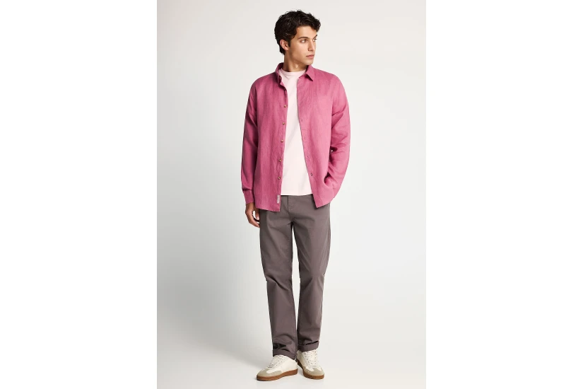 Funky Buddha The Essentials Ανδρικό Παντελόνι Chino Καφέ