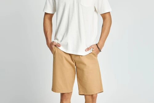 Funky Buddha Βερμούδα Chino Ανδρική (FBM013-001-03-BEIGE)