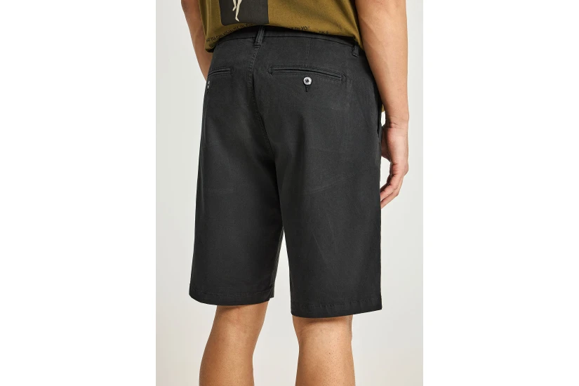 Funky Buddha The Essentials Ανδρική Βερμούδα Chino Μαύρη