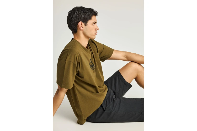 Funky Buddha The Essentials Ανδρική Βερμούδα Chino Μαύρη