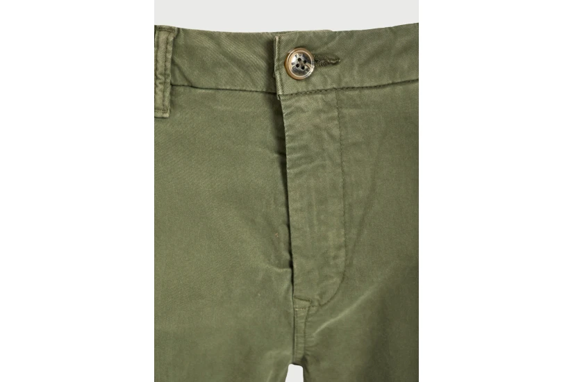 Funky Buddha The Essentials Ανδρική Βερμούδα Chino Χακί