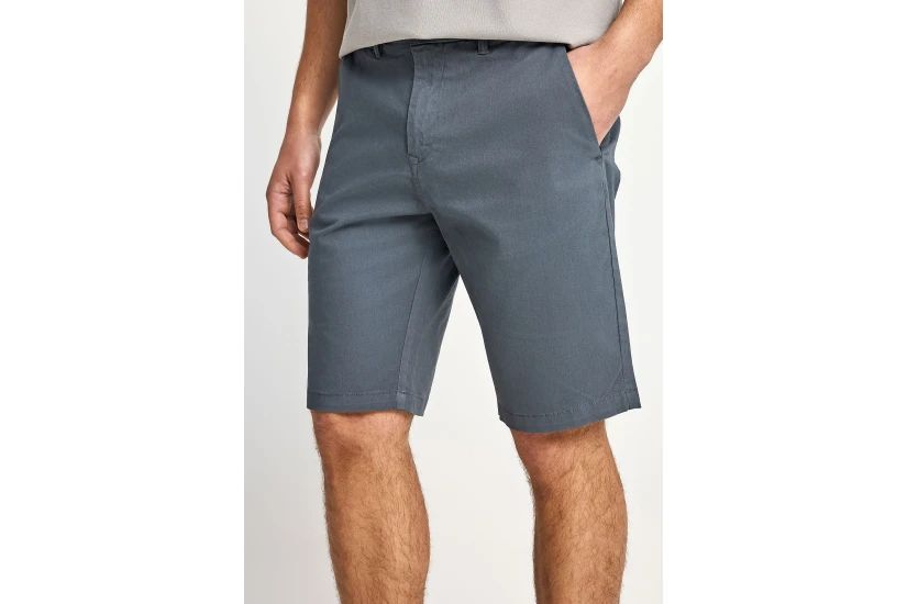 Funky Buddha The Essentials Ανδρική Βερμούδα Chino Γκρι Σκούρο