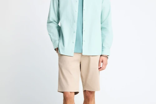 Funky Buddha Βερμούδα Chino Ανδρική (FBM013-001-03-GREIGE)
