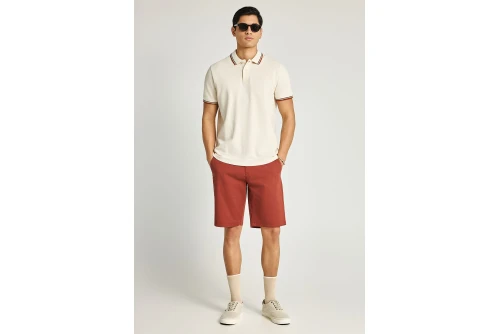 Funky Buddha Ανδρική Βερμούδα Chino (FBM013-001-03-HENNA-BROWN)