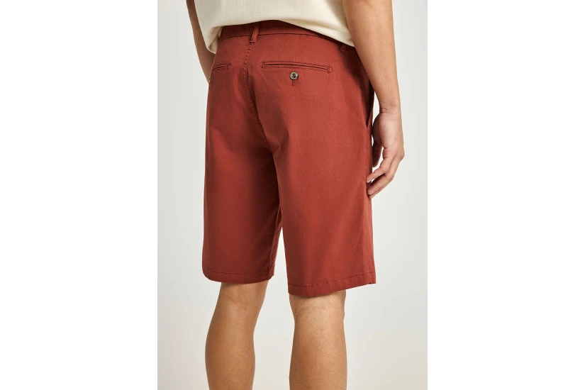 Funky Buddha The Essentials Ανδρική Βερμούδα Chino Κεραμιδί