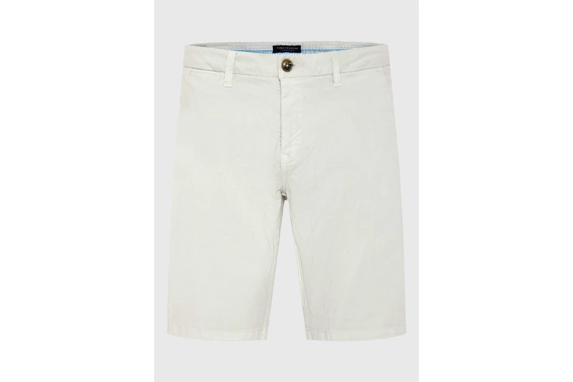 Funky Buddha The Essentials Ανδρική Βερμούδα Chino Γκρι Ανοιχτό