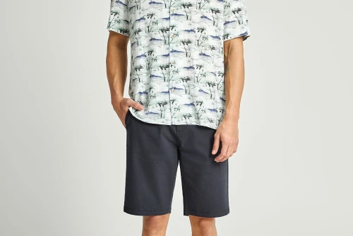 Funky Buddha Βερμούδα Chino Ανδρική (FBM013-001-03-NAVY)