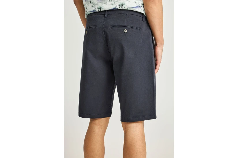 Funky Buddha Ανδρική Βερμούδα Chino Μπλε Σκούρο