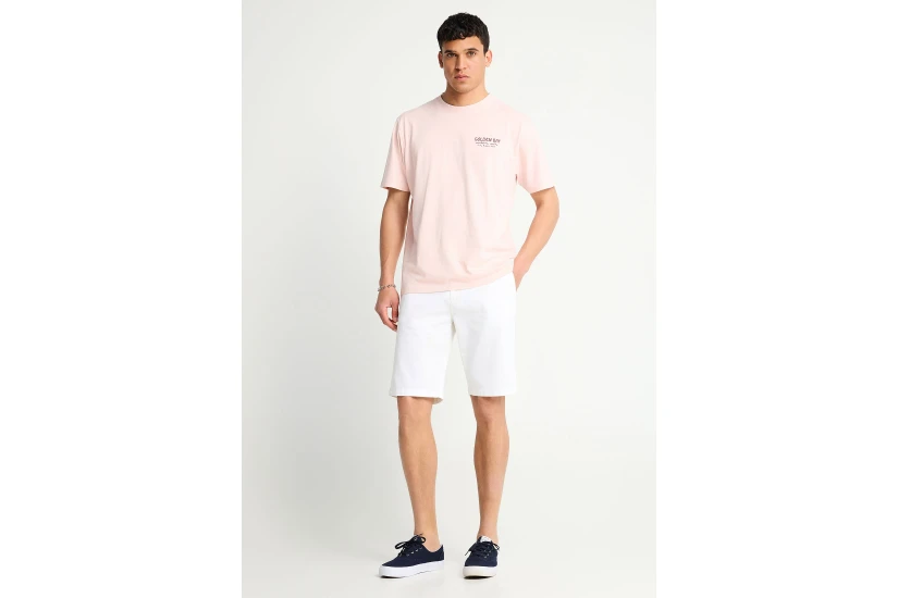 Funky Buddha The Essentials Ανδρική Βερμούδα Chino Λευκή