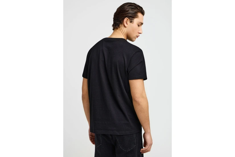 Funky Buddha The Basics Collection Ανδρικό Κοντομάνικο T-Shirt Μαύρο