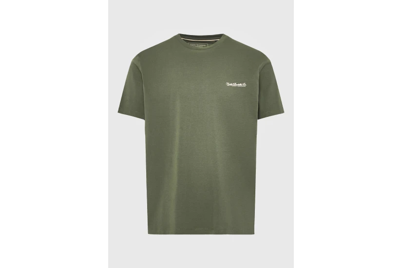Funky Buddha The Basics Collection Ανδρικό Κοντομάνικο T-Shirt Χακί
