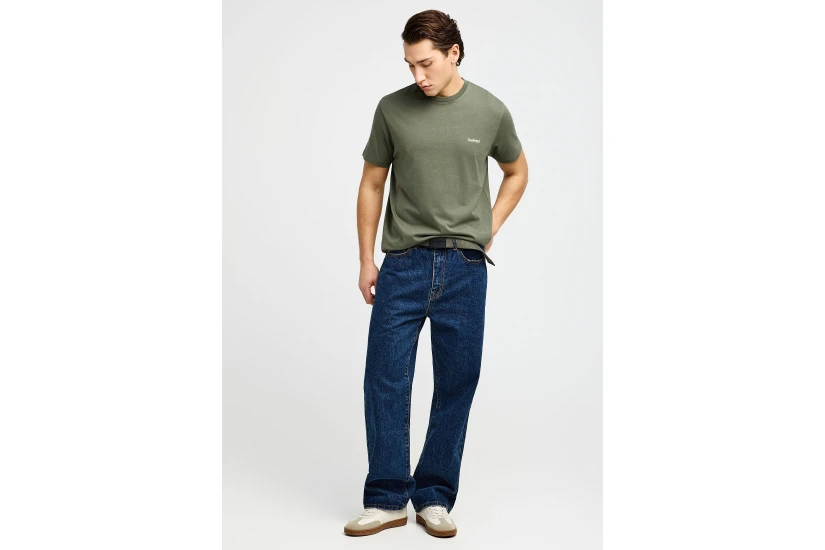 Funky Buddha The Basics Collection Ανδρικό Κοντομάνικο T-Shirt Χακί