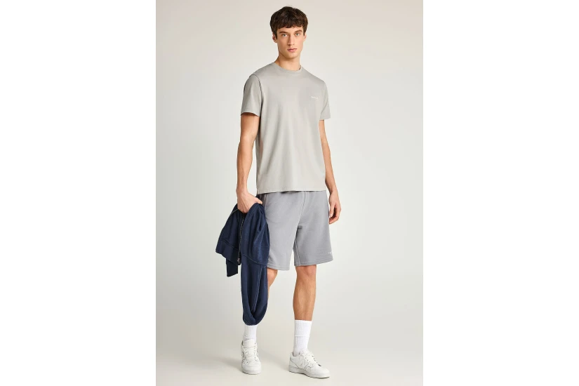 Funky Buddha The Basics Collection Ανδρικό Κοντομάνικο T-Shirt Γκρι