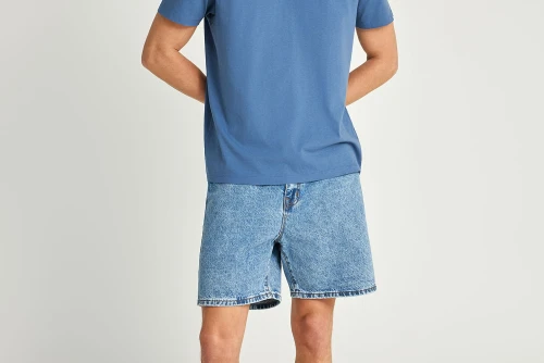 Funky Buddha The Basics Collection T-Shirt Ανδρικό (FBM013-001-04-INDIGO)