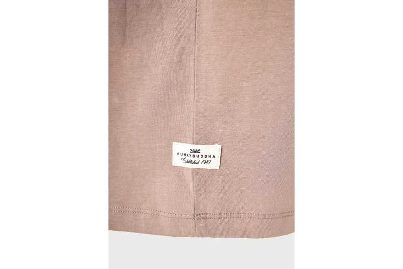 Funky Buddha The Basics Collection Ανδρικό Κοντομάνικο T-Shirt Πουρό
