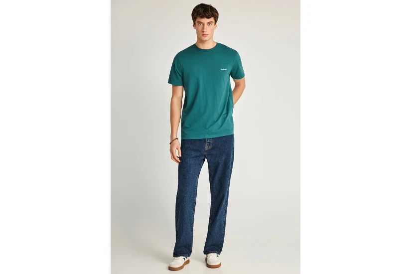 Funky Buddha The Basics Collection Ανδρικό Κοντομάνικο T-Shirt Πετρόλ