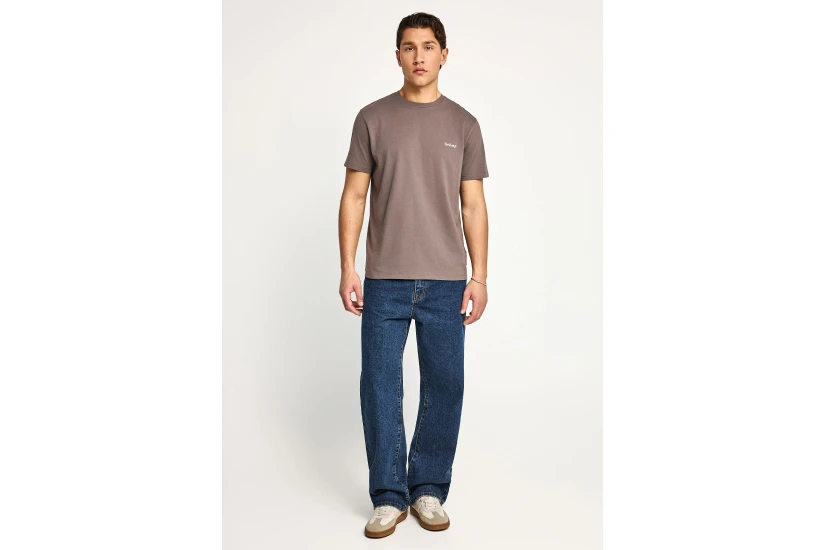 Funky Buddha The Basics Collection Ανδρικό Κοντομάνικο T-Shirt Καφέ