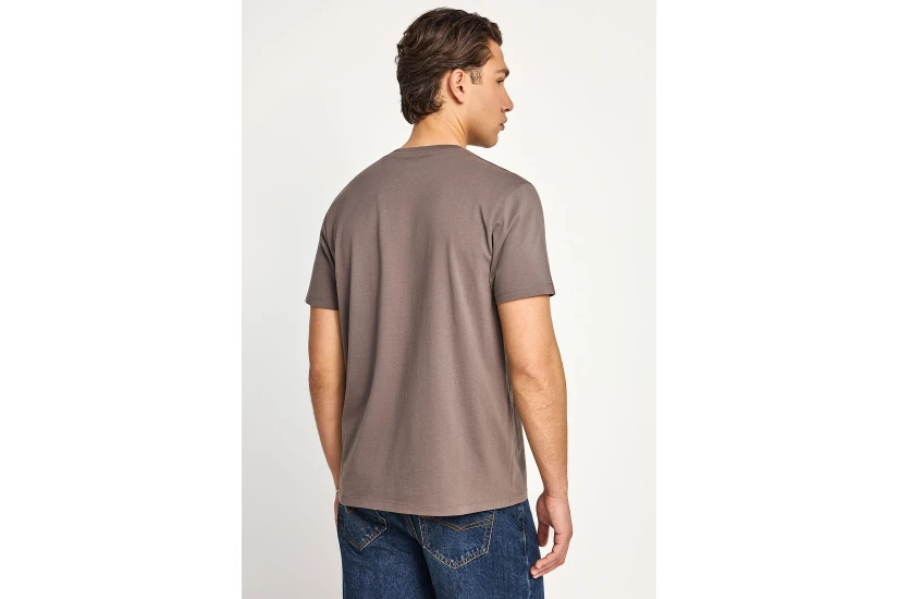 Funky Buddha The Basics Collection Ανδρικό Κοντομάνικο T-Shirt Καφέ