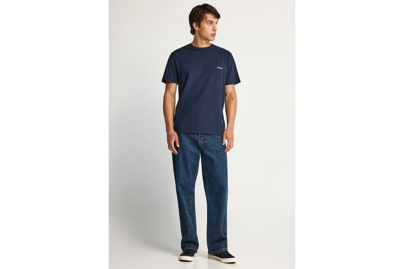Funky Buddha The Basics Collection Ανδρικό Κοντομάνικο T-Shirt Μπλε Σκούρο