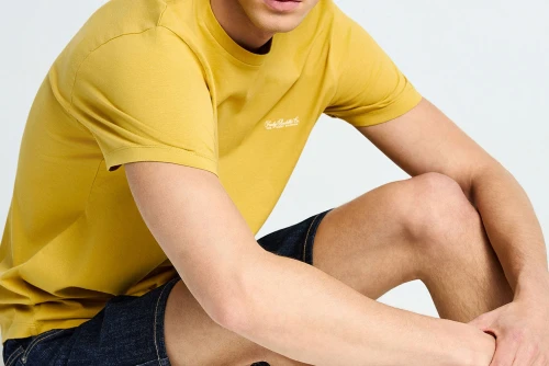 Funky Buddha The Basics Collection T-Shirt Ανδρικό (FBM013-001-04-OIL-YELLOW)
