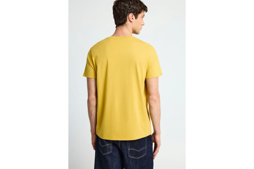 Funky Buddha The Basics Collection Ανδρικό Κοντομάνικο T-Shirt Κίτρινο