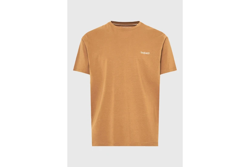 Funky Buddha The Basics Collection Ανδρικό Κοντομάνικο T-Shirt Καφέ