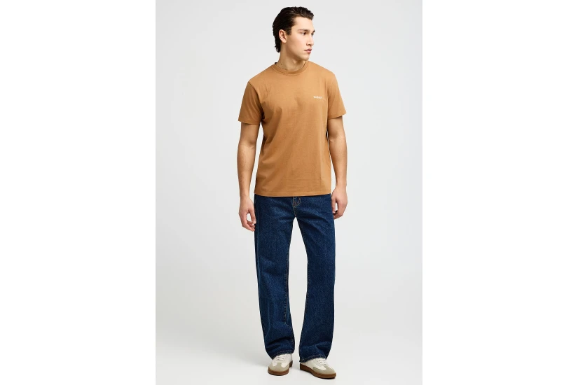 Funky Buddha The Basics Collection Ανδρικό Κοντομάνικο T-Shirt Καφέ