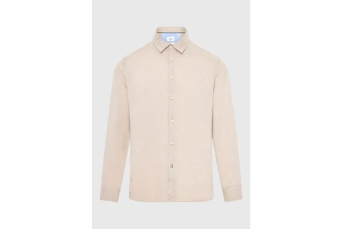 Funky Buddha The Essentials Linen Πουκάμισο Μακρυμάνικο Ανδρικό (FBM013-001-05-FOG)
