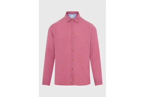Funky Buddha The Essentials Linen Πουκάμισο Μακρυμάνικο Ανδρικό (FBM013-001-05-MELLOW-MAUVE)