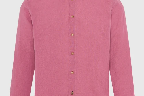 Funky Buddha The Essentials Linen Πουκάμισο Μακρυμάνικο Ανδρικό (FBM013-001-05-MELLOW-MAUVE)