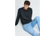 Funky Buddha The Essentials Ανδρική Μακρυμάνικη Μπλούζα με Λαιμόκοψη Μαύρη