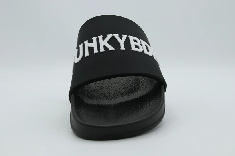 Funky Buddha Ανδρικές Παντόφλες Μαύρες, Λευκές