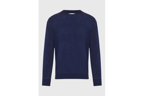 Funky Buddha Μπλούζα Πλεκτή Ανδρική (FBM013-001-09-NAVY)